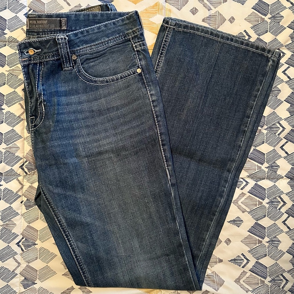 Rock & Roll Denim Men's Pistol Bootcut Denim Jeans